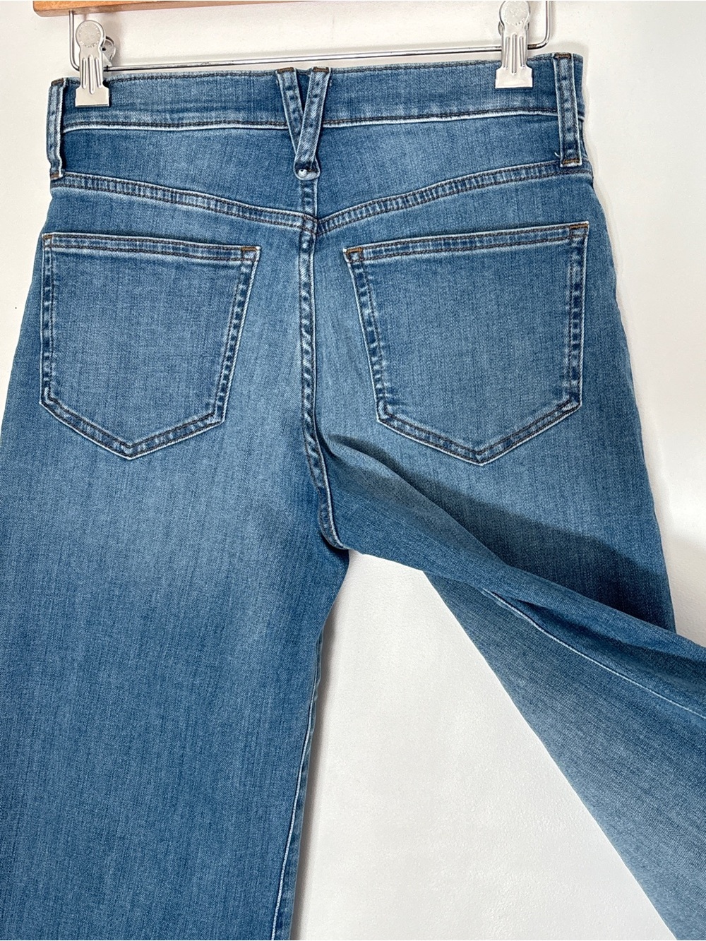 J Crew Slim Wide Leg Jeans Size 27 Petite Inseam 23 inches - Picture 14 of 16
